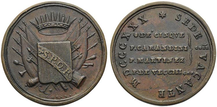 PAPALI - Sede Vacante (1830-1831) ... 