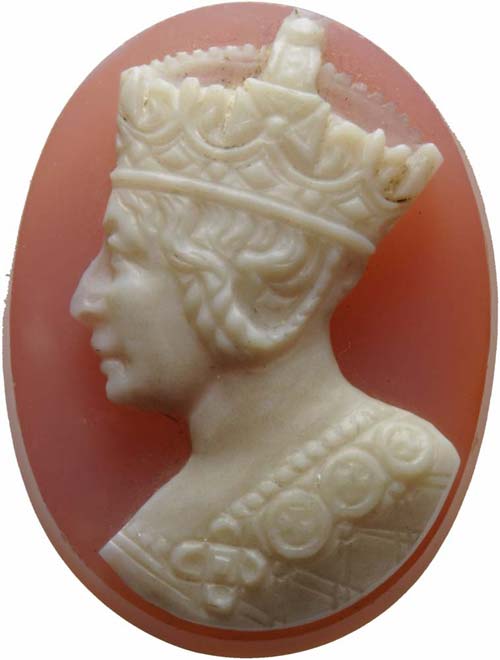 Agate cameo. Portrait of Queen ... 