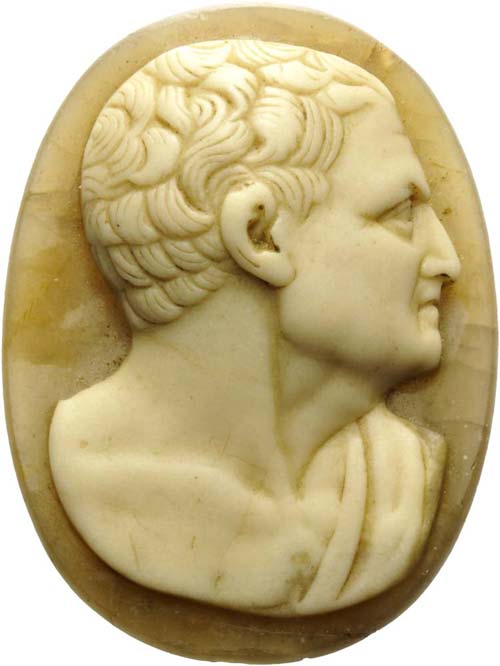 Agate cameo. Bust of Phocion Agate ... 