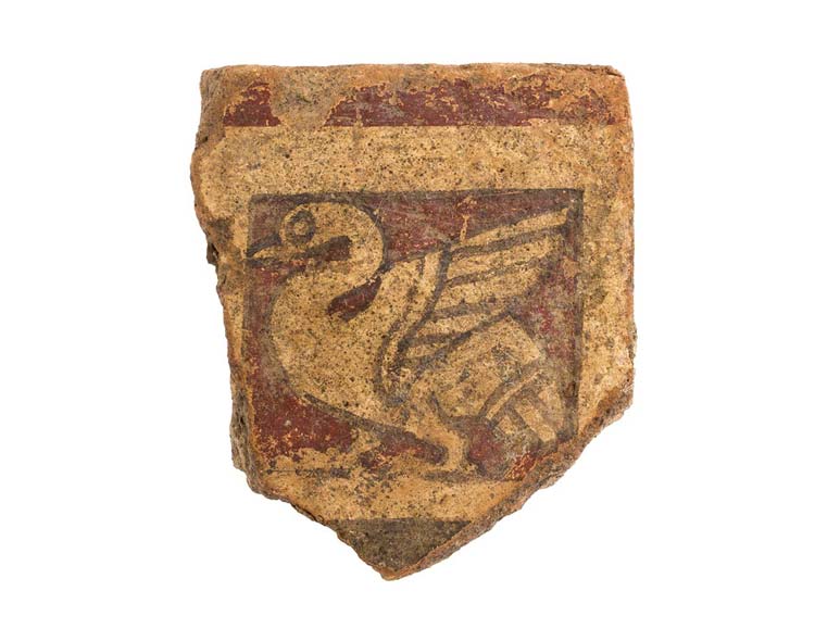 Etruscan painted tile with a ... 