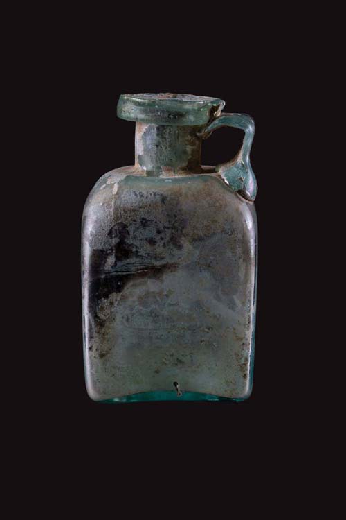 Roman glass square-sided bottle1st ... 