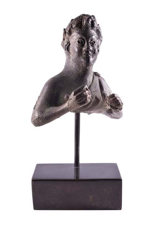 Roman youth satyr bust applique1st ... 