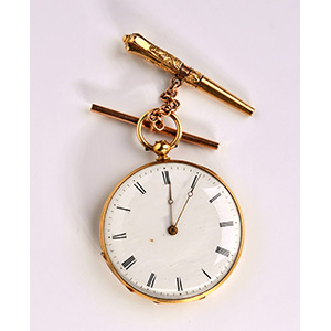 18K gold pocket watch with Pope ... 