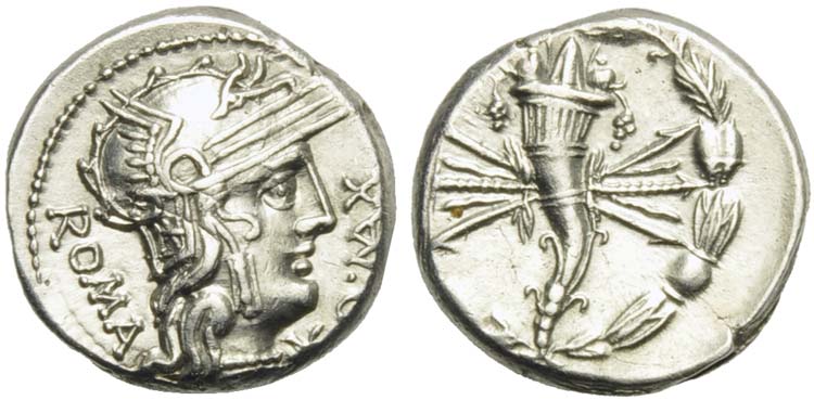 Q. Fabius Maximus, Denarius, Rome, ... 
