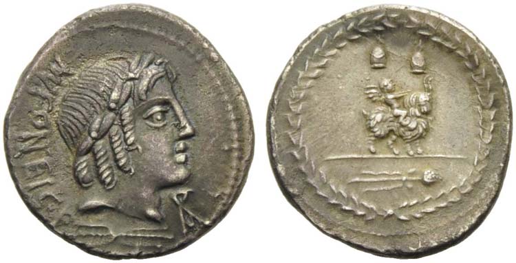 Mn. Fonteius C.f., Denarius, Rome, ... 