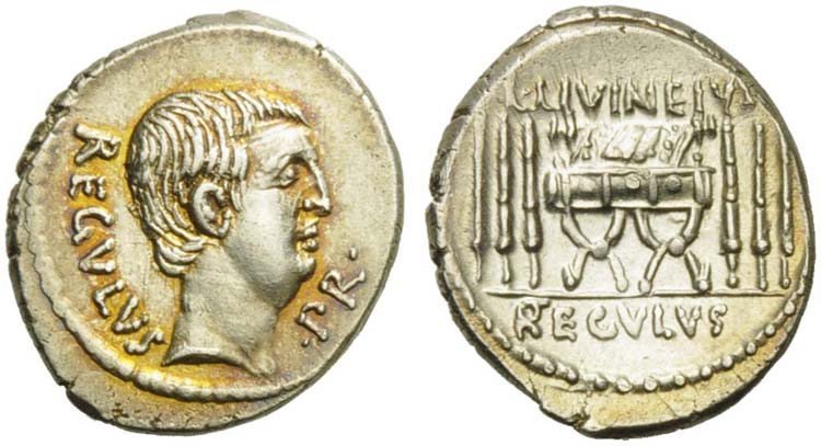 L. Livineius Regulus, Denarius, ... 