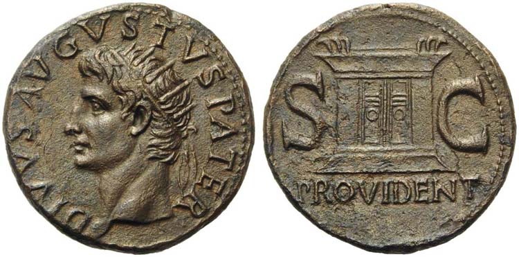 Divus Augustus, As struck under ... 