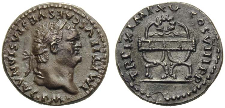Titus (79-81), Denarius, Rome, AD ... 