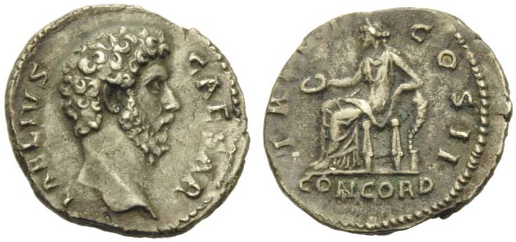 Aelius Caesar, Denarius struck ... 
