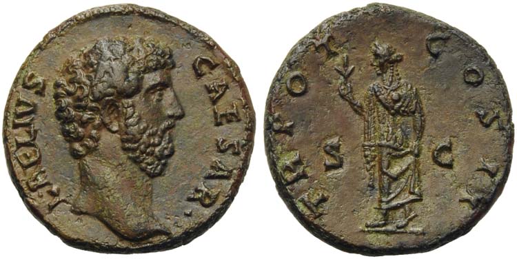 Aelius Caesar, As or Dupondius ... 
