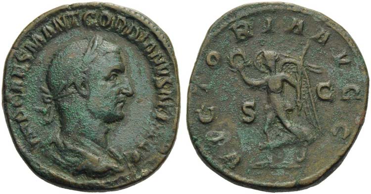 Gordian I (238), Sestertius, Rome, ... 