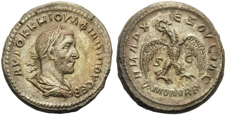 Philip I (244-249), Tetradrachm, ... 