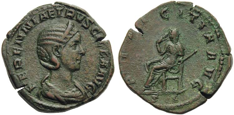 Herennia Etruscilla, Sestertius ... 