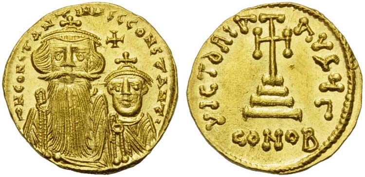 Constans II with Constantinus IV ... 