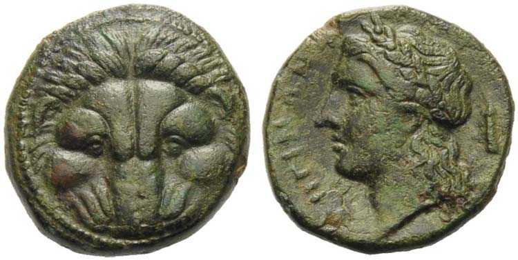 Bruttium, Rhegion, Bronze, ca. ... 