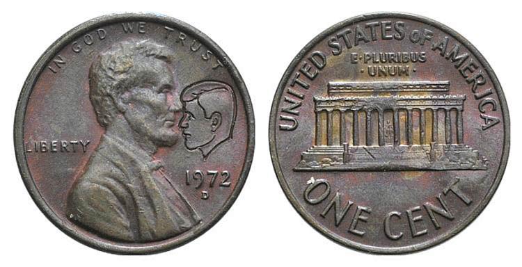 USA, Lincoln 1 Cent 1972 with ... 
