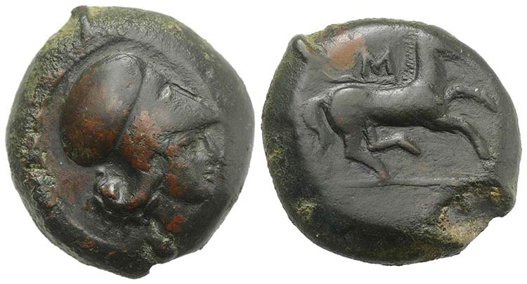 Sicily, Aitna, c. 354/3-344 BC. Æ ... 