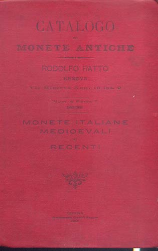 RATTO RODOLFO – Genova 1899-1900 ... 
