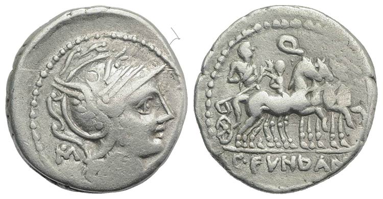 C. Fundanius, Rome, 101 BC. AR ... 