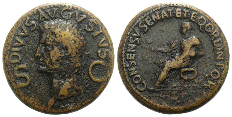 Divus Augustus (died AD 14). Æ ... 
