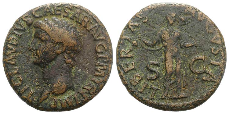Claudius (41-54). Æ As (27mm, ... 