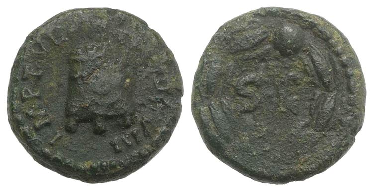 Titus (79-81). Æ Quadrans (13mm, ... 