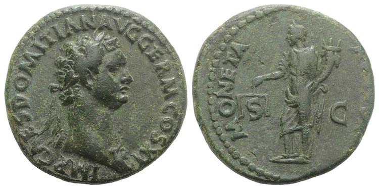 Domitian (81-96). Æ As (27mm, ... 