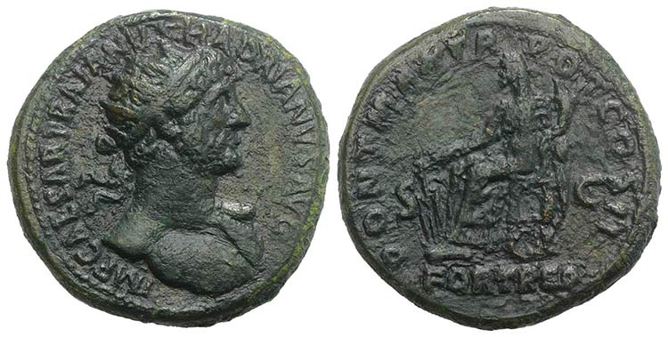 Hadrian (117-138). Æ Dupondius ... 