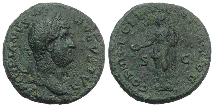 Hadrian (117-138). Æ As (26mm, ... 