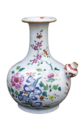 A QING DYNASTY FAMILLE ROSE EWER, ... 