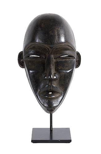 A DAN WOODEN MASK FROM IVORY ... 