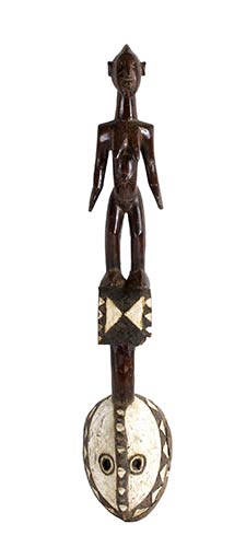 A MOSSI WOODEN MASK FROM BURKINA ... 
