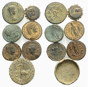 Mixed lot of 7 coins, including ... 