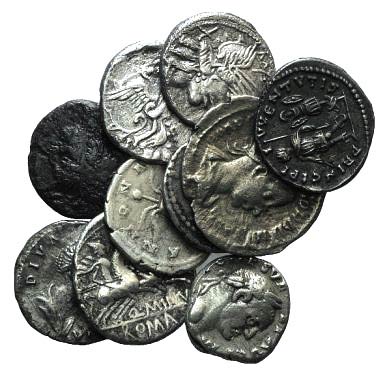 Lot of 10 Roman Republican (5) and ... 