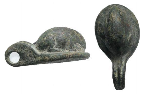 Roman Bronze Mouse Figurine with ... 