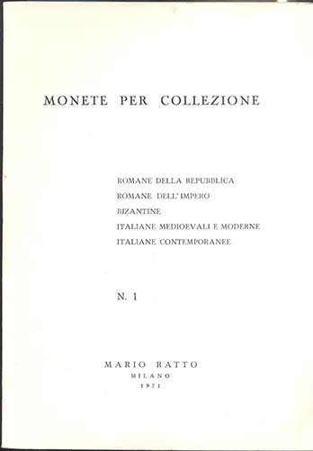 RATTO M. - Milano, 1971. Serie di ... 