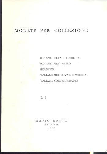 RATTO M. - Milano, 1972. Serie di ... 