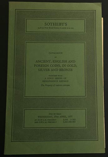 Sothebys Catalogue of Ancient , ... 
