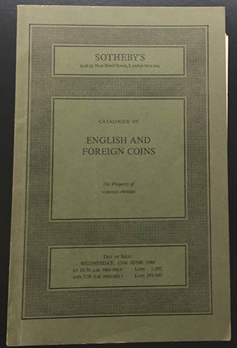 Sothebys Catalogue of English and ... 