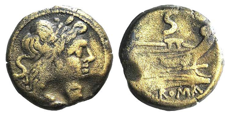 Anonymous, Rome, after 211 BC. Æ ... 