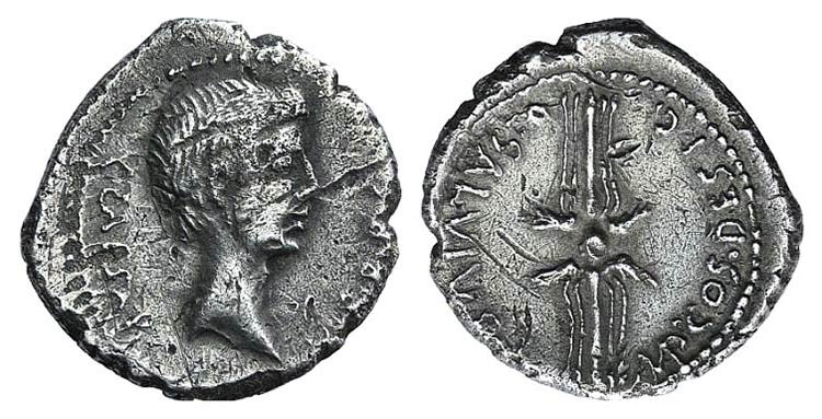 Octavian, military mint in Italy, ... 