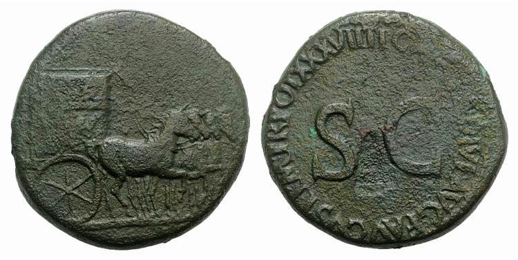 Tiberius (14-37). Æ Sestertius ... 