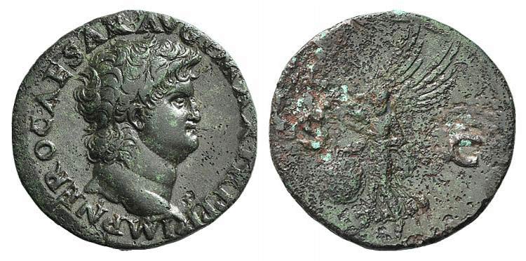 Nero (54-68). Æ Dupondius ... 