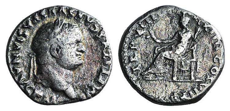 Titus (79-81). AR Denarius (17mm, ... 