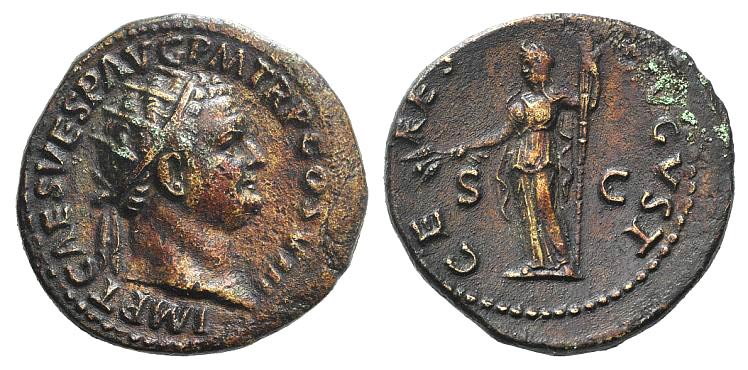 Titus (79-81). Æ Dupondius (28mm, ... 