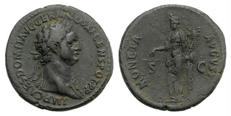 Domitian (81-96). Æ As (29mm, ... 