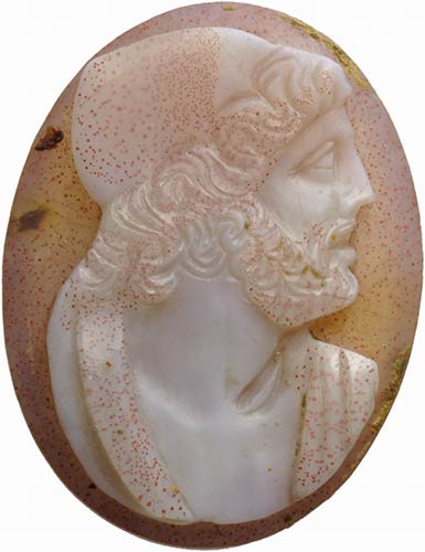 Agate cameo. Bust of Ulysses. This ... 