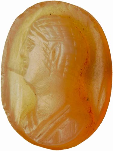 Roman  agate cameo. Bust of a ... 