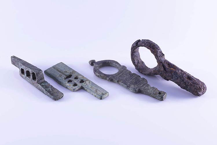 Group of 4 Roman Bronze Keys, c. ... 