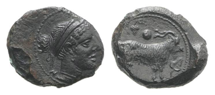 Sicily, Nakona, c. 420-400 BC. Æ ... 